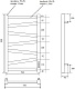 Point Полотенцесушитель электрический Феникс П7 500x800 PN15858B черный – картинка-6